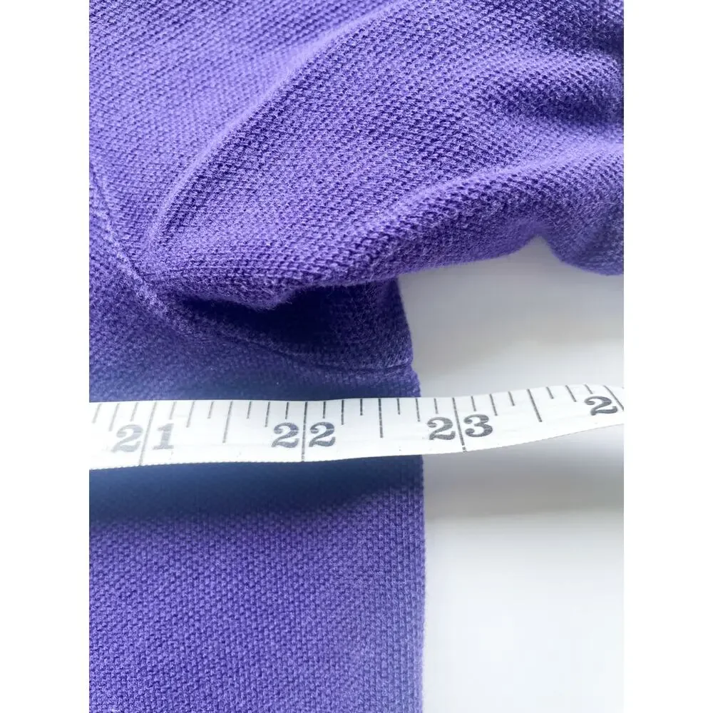 Men's Polo Ralph Lauren Purple Short Sleeve Polo Shirt Size Large